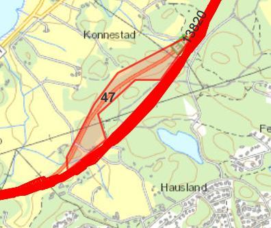 Dagens E18 nord for Grimstadporten (47) Videre er det vurdert et område litt nord for Grimstadporten, der ny 4-felt legges om. Her er det tenkt at eksisterende E18-trase kan fungere som massedeponi.