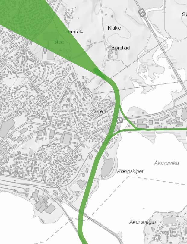 2 MULIGHET FOR ET NYTT ALTERNATIV SOM ER TRUKKET VESTOVER I kommunedelplanen fra 2016 ble det vurdert løsninger som kunne holde kostnadene moderate, noe som var i henhold til mandatet som var gitt