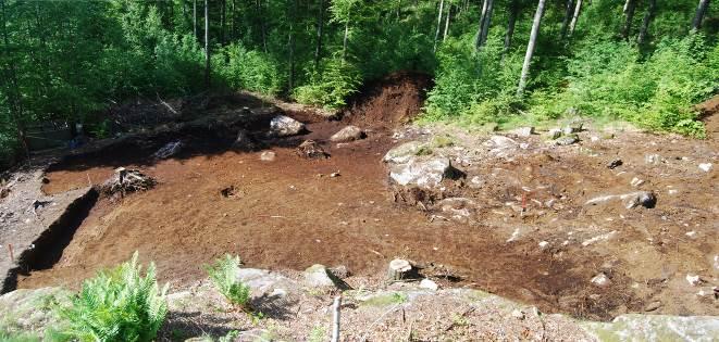 Denne veien løper parallelt med E18 langs Farrisvannet, men følger et høyereliggende løp langs den bratte østvendte skråningen av Martineåsen.