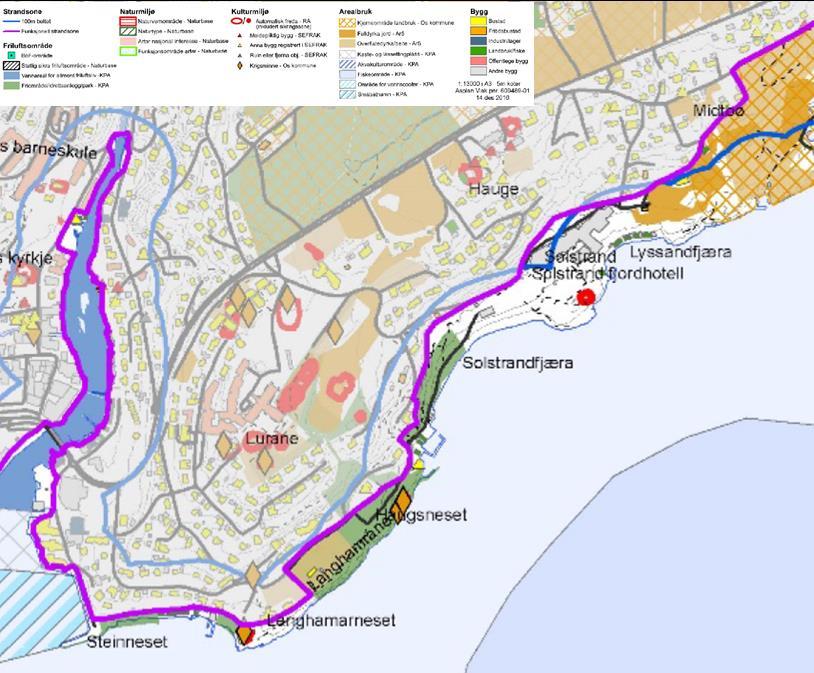 Kartlegging av funksjonelle strandsone: Strandsone Forslag ny funksjonell