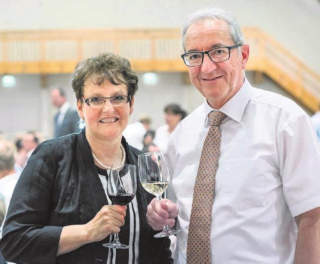 Kantonsratspräsidentin Hildegard Meier und Regierungspräsident Robert Küng.