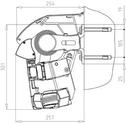 utfall 3500 mm Maks. bredde ved hev/senk 6000 mm Maks. utfall ved hev/senk eller nedfellbar duk 3000 mm 3.