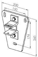 Braketter Veggplate Artikkelnr.: 603401 - RAL 9010 603403 - RAL 9006 603410 - RAL 7016 603404 - Valgfri RAL 3 stk. á 14 x 24 mm Antall braketter inkl.