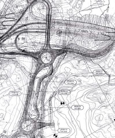 Tunnelinngangene ligger nordvest og sørvest for planområdet (fig. 2.2.5). N Fig 5.7 Ringvei Vest.