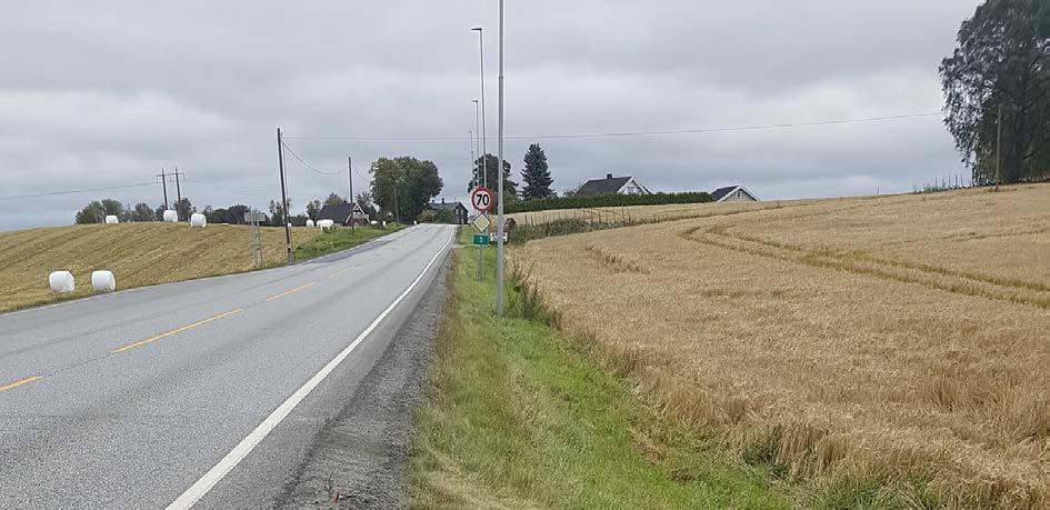 3 PLANOMRÅDET OG UTBYGGINGSFORMÅLET 3.1 Beskrivelse av planområde og utbyggingsformål. Det skal planlegges for gang- og sykkelveg på østsiden av rv.