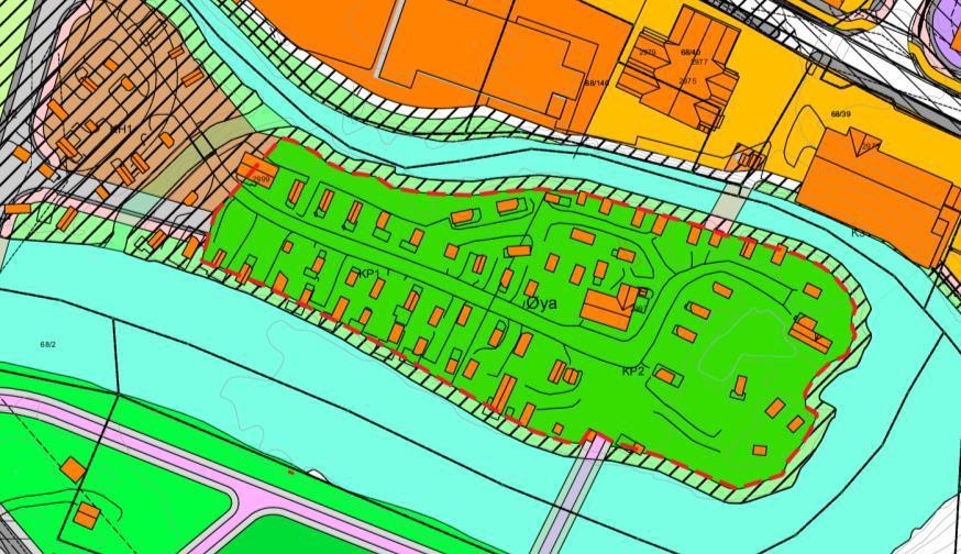 6 Tiltak nr. 5 - Parkering og park Øya 6.1 Beskrivelse av tiltak Tiltaket omfatter opparbeiding av øya i samsvar med reguleringsplan for Trøim (planid.