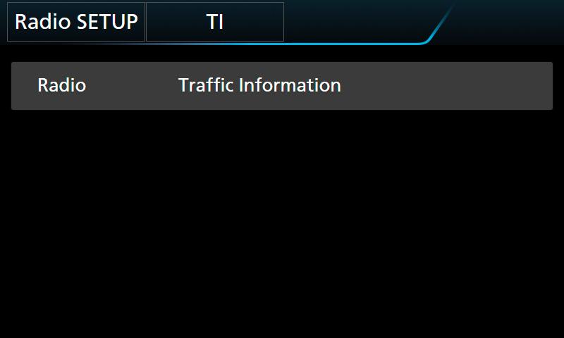 Radio Trafikkinformasjon (kun FM) Du kan lytte til og se på automatisk trafikkinformasjon når en trafikkmelding kunngjøres.