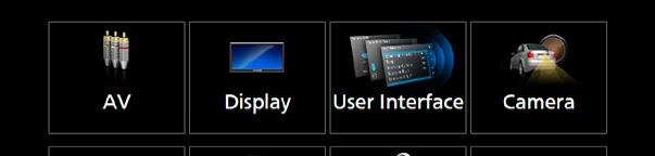Konfigurer Displayoppsett 1 Trykk på [MENU]-tasten. hhoppsprettmenyen vises. 2 Trykk [SETUP]. hhsetup-skjermbildet vises. 3 Trykk på [Display].