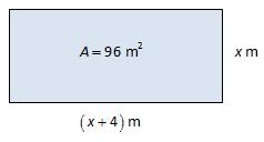 .6. Grunnflaten til et hus er et rektangel med mål som vist på figuren nedenfor.