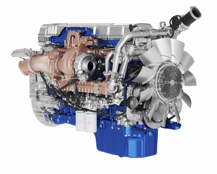Volvo D13TC-motoren Kraftig, men likevel drivstoffeffektiv. Selve hjertet i Volvo FH med I-Save er den nye, avanserte 13-liters motoren med Turbo Compound-teknologi.