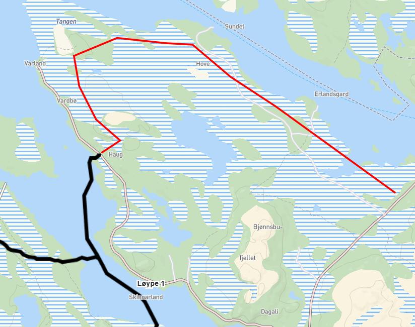 Møsstrond snoskuterklubb kjem med innspel på trase på oppsida av Varbø,