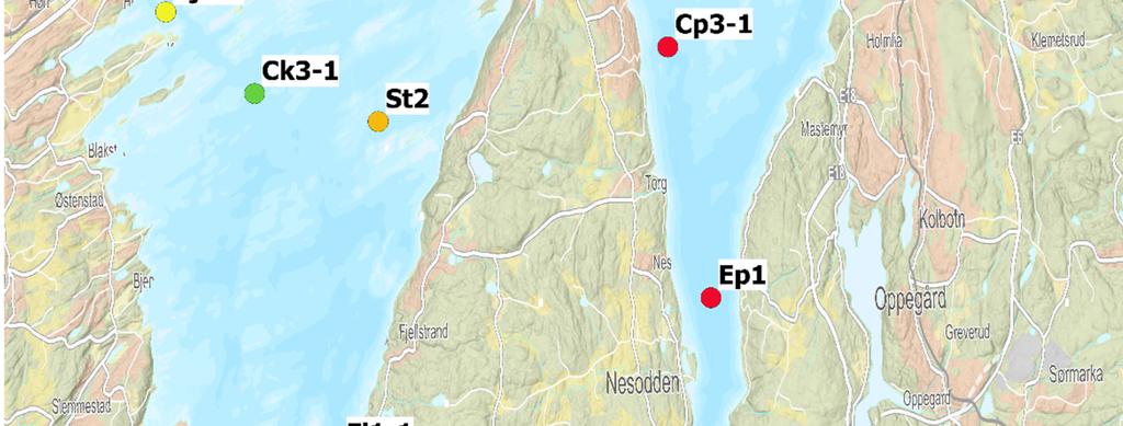 områder av Indre Oslofjord