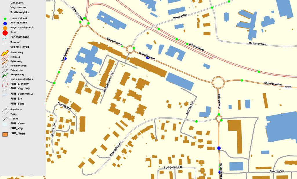 Lørenskog sentrum vest Trafikkanalyse Side 10 Figur 6 : Trafikkulykker med personskade i perioden 2000