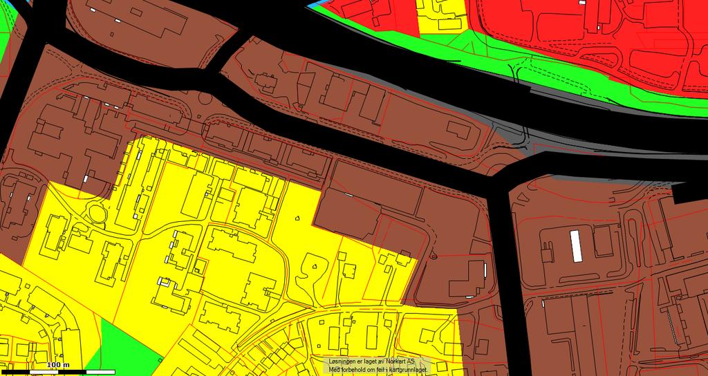 Lørenskog sentrum vest Trafikkanalyse Side 18 Figur 17 : Utsnitt av kommuneplan for Lørenskog (Kilde : Lørenskog kommune) Gjeldende