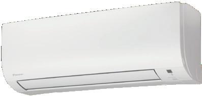 5.0kW ved -7 C 40mm Kan monteres inntil 40mm fra taket. Høyde: 285 mm Bredde: 770 mm Dybde: 225 mm Maks 6.7kW MOSKUS+ - kompakt og kraftig Daikin Moskus er skreddersydd for det kalde norske klimaet.