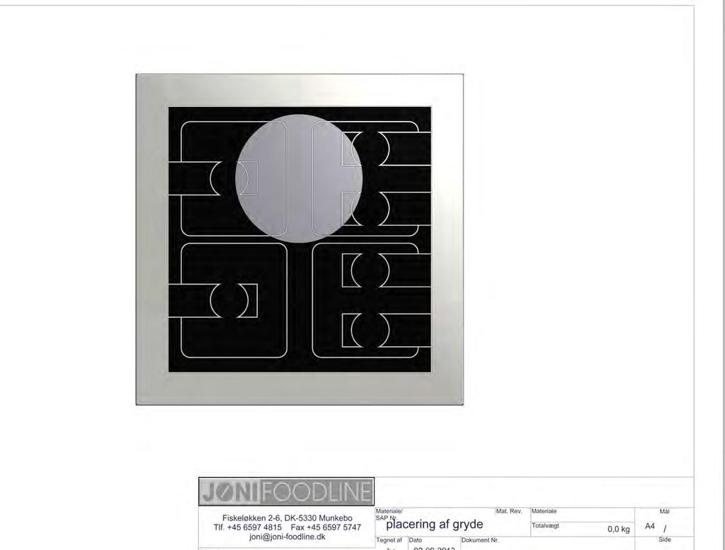 Bruk av gryter eller panner til frityrsteking i lang tid kan beskadige spolene under den glasskeramiske platen. Maks. temperatur ved bruk av wok er 185 C. Maks. temperatur ved frityrsteking er 225 C.