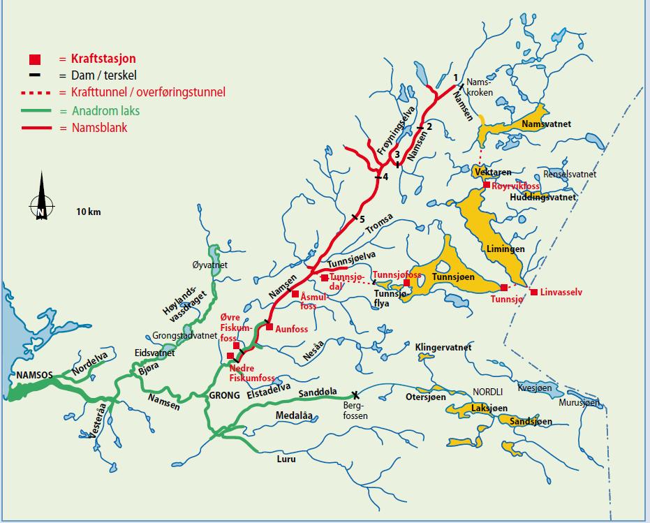 Naturvernforbundet i Namdalen og Norsk ornitologisk avdeling Trøndelag avgir med dette naturvernfaglig høringsuttale knyttet til vilkårsrevisjon for vannkraftkonsesjoner i Namsen, jf.