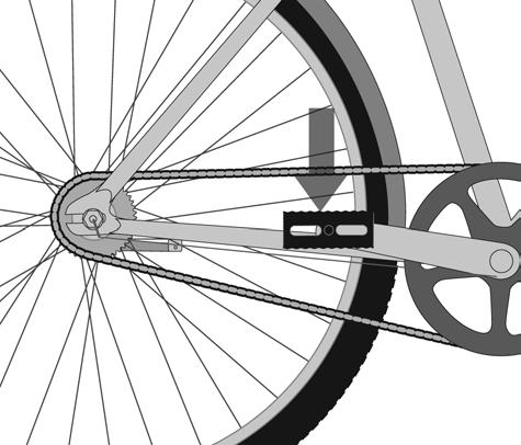 Vedlegg C: Bakoverbrems 1. Hvordan bakoverbremsen fungerer Bakoverbremsen er en forseglet mekanisme som er del av sykkelens bakre hjulnav.