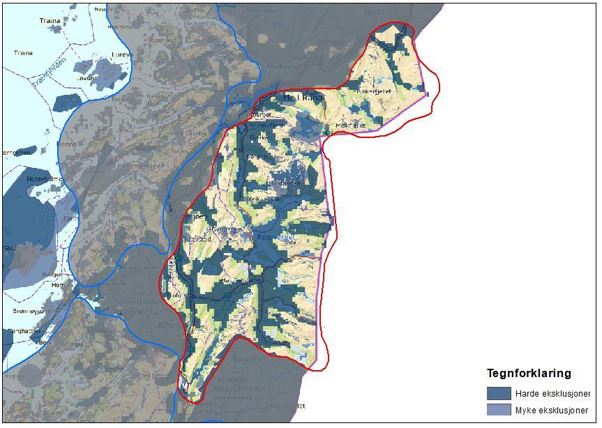 Innledende beskrivelse av området AREAL: 7481 km 2 KOMMUNER: Grane, Hattfjelldal, Vefsn, Hemnes, Rana.