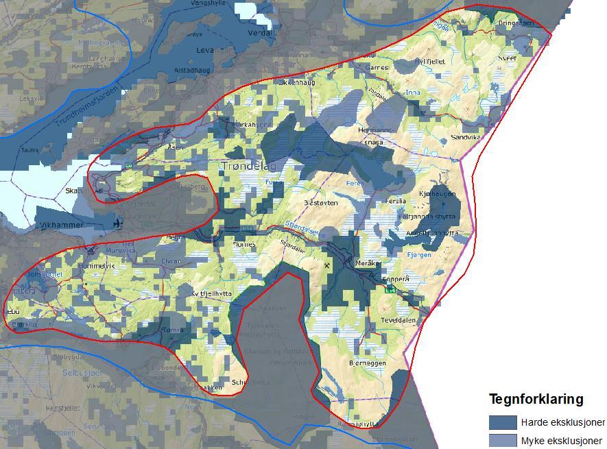 Aktuelle landskapsregioner er primært Fjellskogen i Sør-Norge, Dal- og fjellbygdene i Trøndelag og Lågfjellet i Sør-Norge. Klimaet skifter mellom Figur 1: Kart over analyseområde 24.