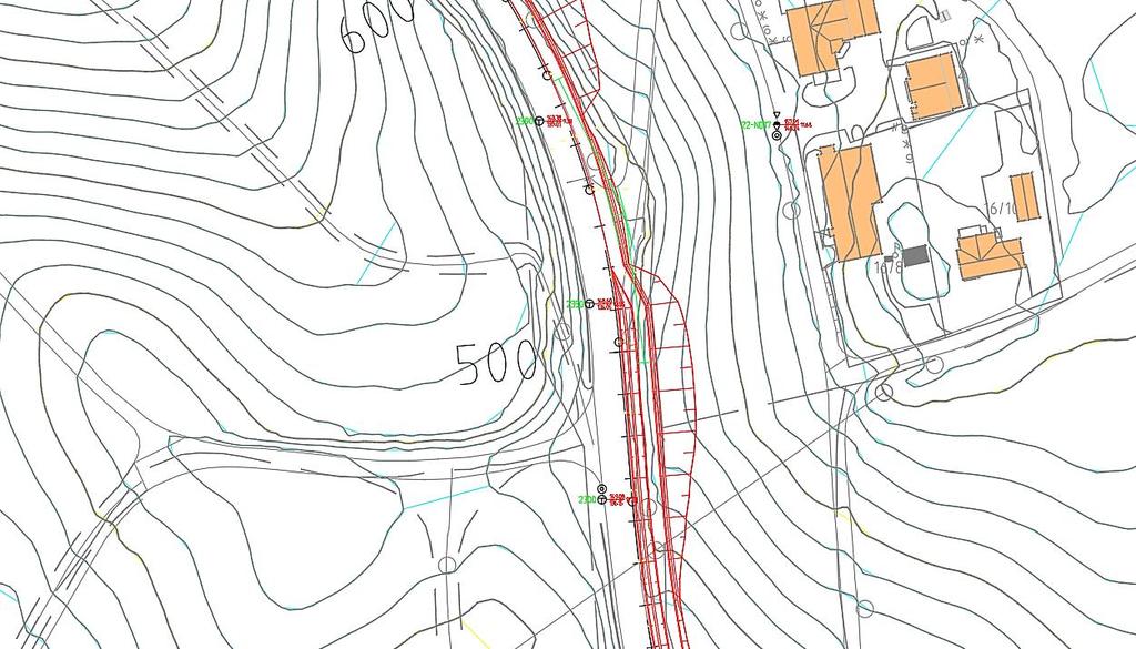 Leire, vekslende lagdeling med silt og finsand, middels fast, indikasjon på kvikkleire [Ref.6]. Faresone kvikkleireskred: Nei. Tolkes som aktsomhetsområde for kvikkleireskredfare jf.