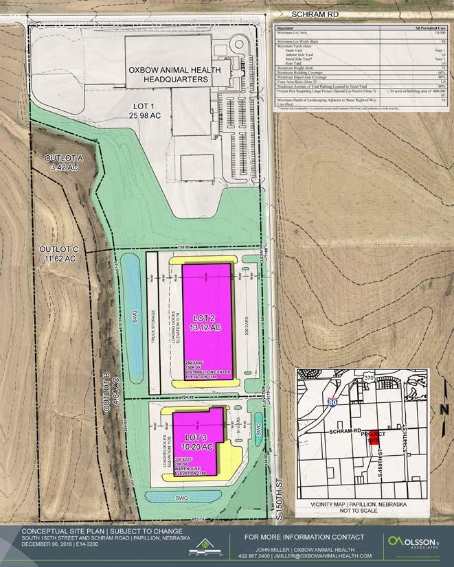 CONCEPTIONAL SITE PLAN Oxbow Way