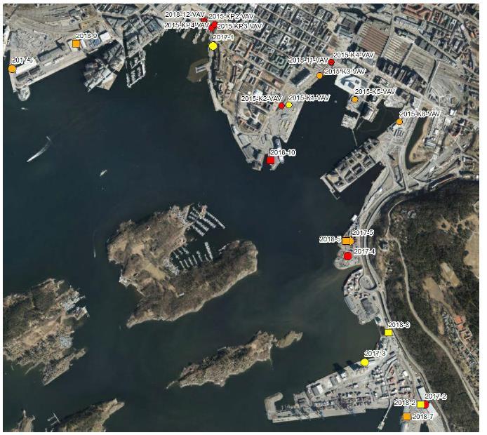 3. Utslipp til vann og grunn Landareal i Oslo har vært brukt til havn- og industriaktiviteter svært lenge, og det er fortsatt forurensning både i grunnen og på sjøbunnen som følge av dette.