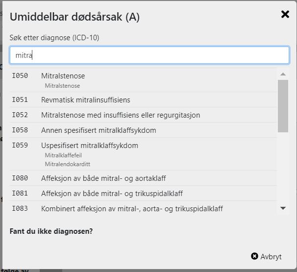 Registrere dødsårsak forts.