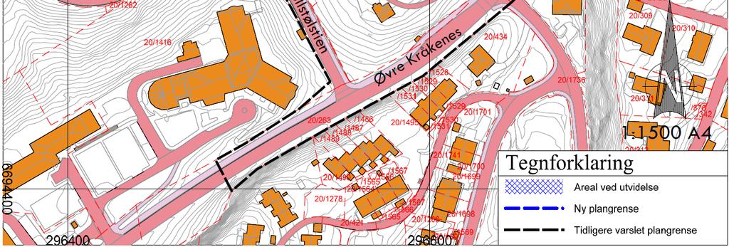 Det gamle tunet til gården Bønes lå på sørsiden av dagens Straumevegen, ca. 1,5 km sørvest for planområdet.