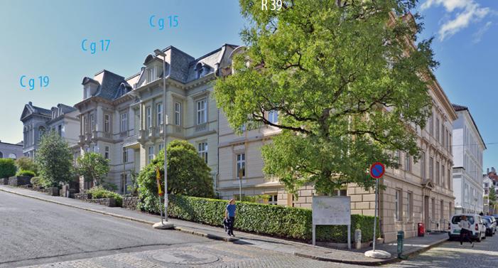 universitetsvirksomhet i historiske villaer med fredede interiør. 188 1 Samfunnsvitenskapelig fakultet.