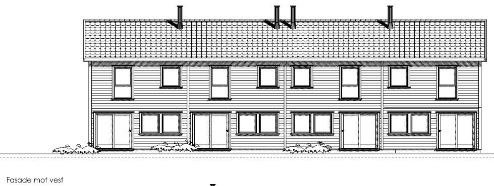 Tegninger: Side 4 av 7 Areal: Tomteareal: 1279m². Areal som skal rives: 151m². Nytt bruksareal: 416/,18m². Nytt bebygd areal: 237,50m². Utnyttelsesgrad (BYA): 29,7%. Etasjeantall: 2. Bruksenheter: 4.