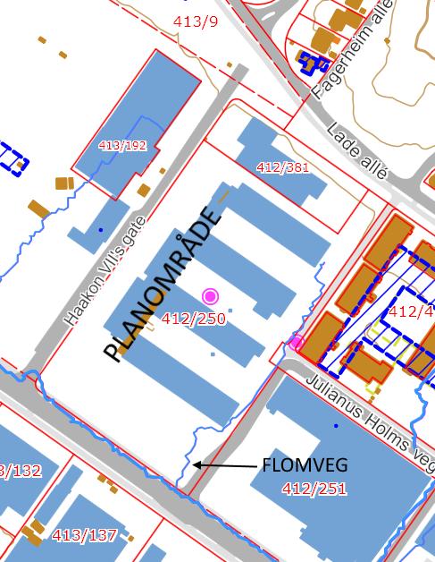 Beregning må kontrolleres i detaljeringsfase når planområdets avrenningskoeffisient kan bestemmes med større nøyaktighet.