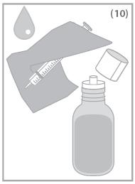 Vask sprøyten med vann etter bruk og lukk flasken med skrukorken av plastikk (Figur 10). Behandlingens varighet: Levetiracetam Actavis Group er beregnet til kronisk behandling.