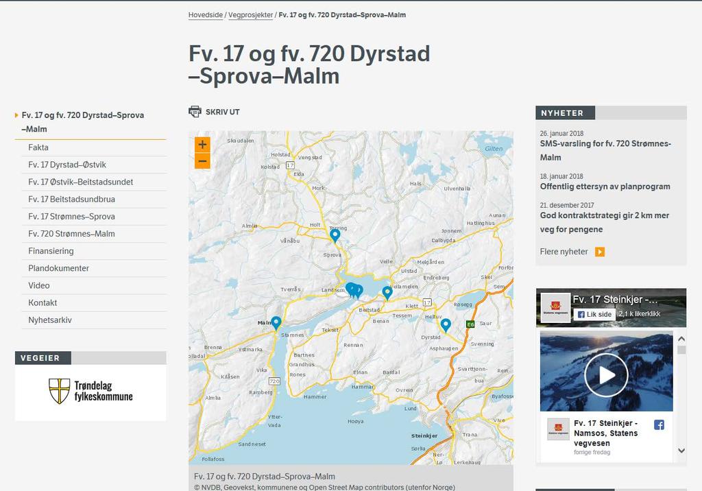 Fv 17 Dyrstad - Kvarving Prosjektets internettside