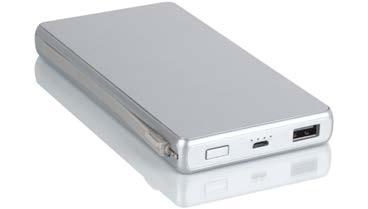 130 199 POWERBANK WUHAN 5287 Smart powerbank med integrert ladekabel som vippes enkelt