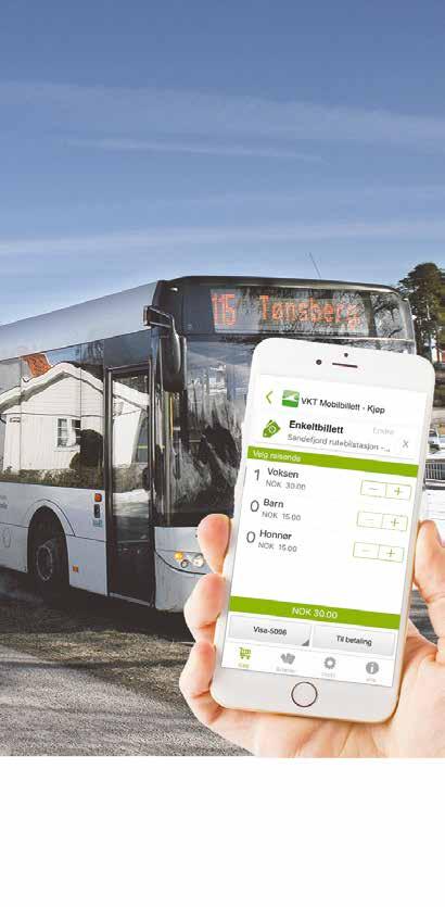 Kjøp bussbilletten med mobilen!