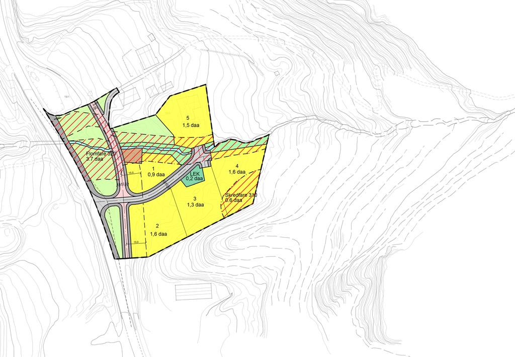 Y 397900 Y 397800 Y 397700 Y 397600 TEGNFORKLARING Sikringsonegrense Boligbebyggelse Lekeplass Kjøreveg Gang/sykkelveg Annen veggrunn - tekniske anlegg Tekniske bygg/konstruksjoner Vegetasjonsskjerm