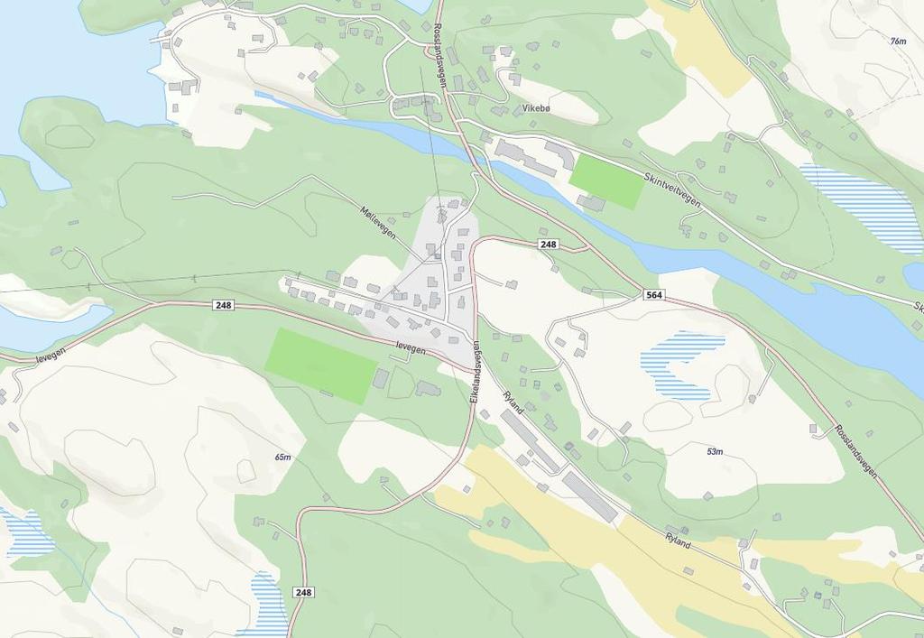 2.3. Overvann Planområdet strekker seg over et høydedrag, begrenset av Rosslandsvegen i nord og Iovegen/Ryland i sør (Figur 1).