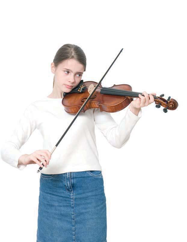 I play the violin in an orchestra.