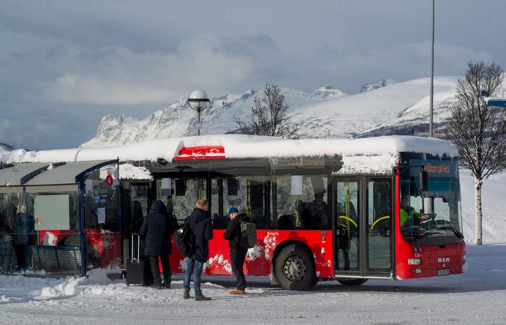 KOLLEKTIVÅRET 2018 Foto: Ola Røe - Informasjonsbehovet til de reisende er dekt på en god måte gjennom visning av sanntid på app og holdeplassene. Det påvirker nok enda flere til å ta bussen.