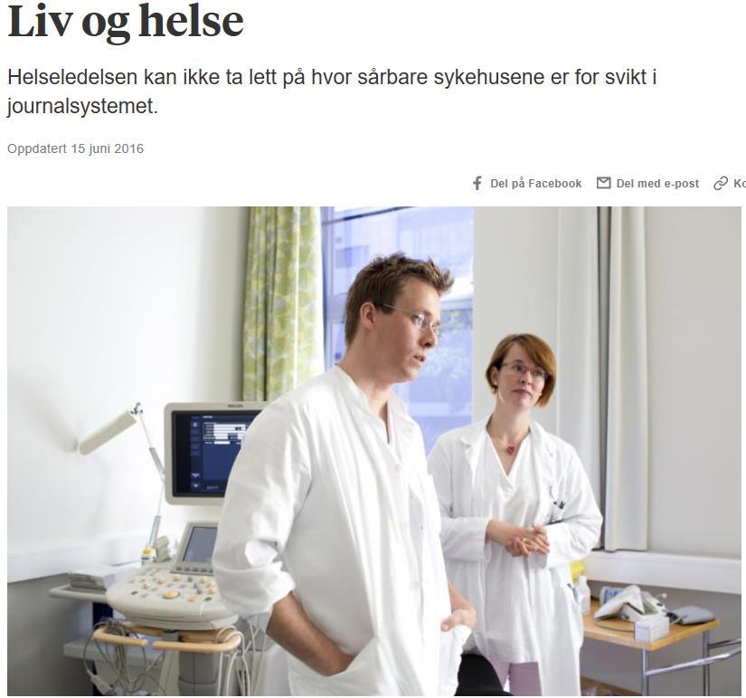 NÅR EI UØNSKA HENDING OPPSTÅR: