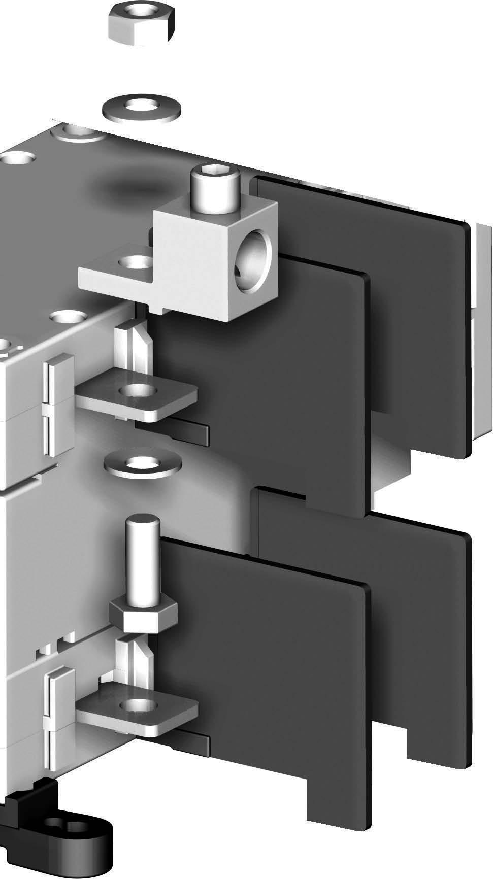 Mounting orientation Sens de montage Sentido de montaje Connection with LUGS (UL application) Raccordement avec bornes à cage (application UL) Conexión con bornes (aplicación UL) Lugs Bornes à
