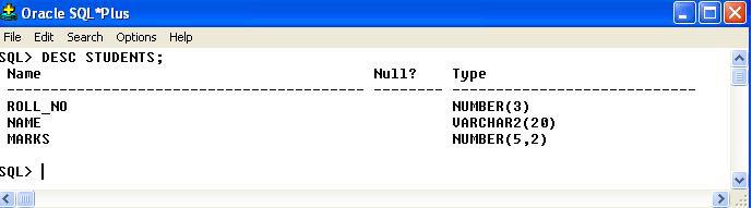 vkj-mh-ch-,e-,lizsfdvl fon~ vksjsdy 5.2.4 Vscy esa MkVk izfo"v djuk (Inserting Data Into Tables) 'CREATE TABLE' dek.m ds }kjk Vscy dk fuekz.