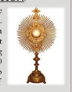 Sunday, July 21st at 7:00pm EUCHARISTIC ADORATION: Our risen Lord fills the church with His presence.