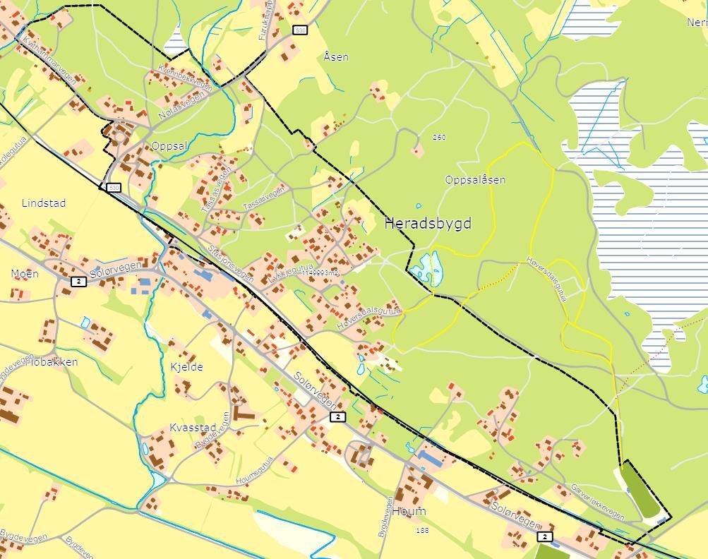 1 2 3 4 Figur 20: Oversiktskart over områder med rekkefølgekrav tilknyttet kryssing av jernbanen I praksis betyr rekkefølgekravene at det kan bygges 10 boliger i Kvithammarberget uten at det må