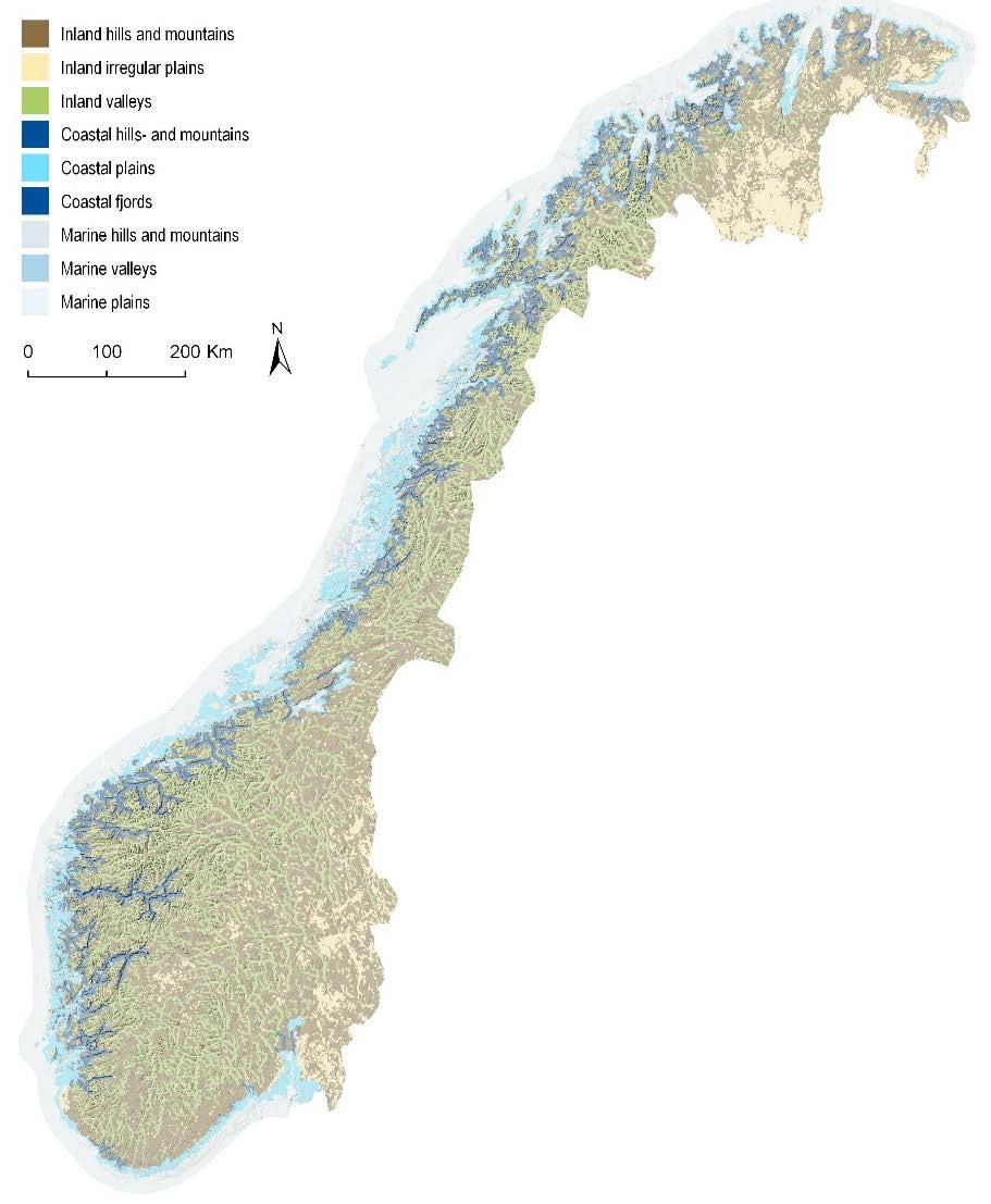 Først bestemme systemet av daler og