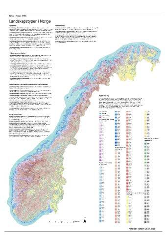 Ca 45 000 landskapsområder fordelt på 284 grunntyper Hovetypegruppe Hovetyper Totalt antall grunntyper Antall områder Kyst Kystslette 63 4476 Kyst