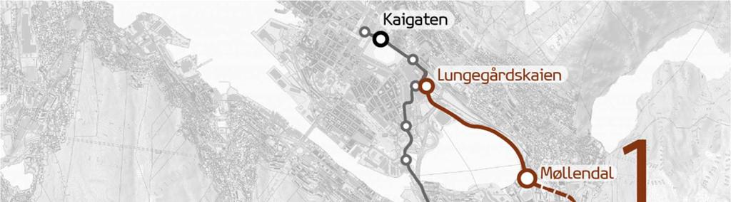 1. Innledning 1.1. Bakgrunn og hensikt Bybanens byggetrinn 4 vil gå fra Bergen sentrum, via Haukeland sykehus og videre til Fyllingsdalen.