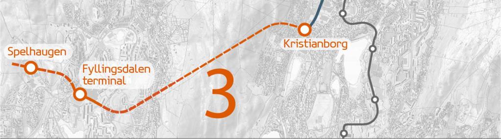 Depotet vil bygges i tilknytning til Løvstakktunnelen i Fyllingsdalen, se gul markering.