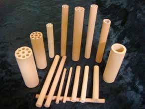 CORDIERITE TUBE (MULTI HOLE TUBE) Material: C511 Note: 1) All dimensions are in M.M. 2) Dimensional tolerance: Ø O.D. :+0.00/-0.